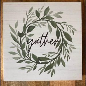 Gather Home Decor Sign